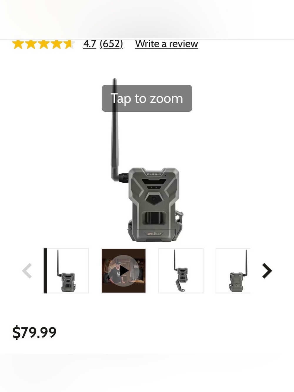 Trail Camera with Long Antenna - Olive Green